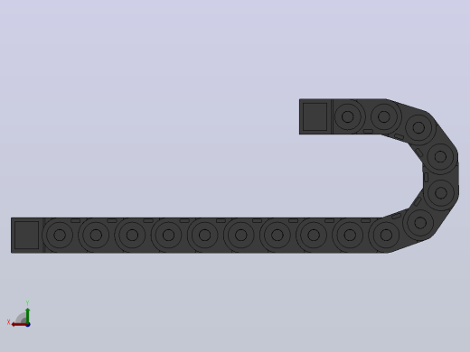 弯曲半径75内高30两侧打开型封闭式拖链[DMD30CD-30-60-75R-15-A-10-V-10]后视缩略图