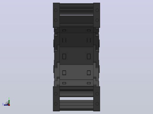 弯曲半径75内高30两侧打开型封闭式拖链[DMD30CD-30-60-75R-15-A-10-V-10]右视缩略图