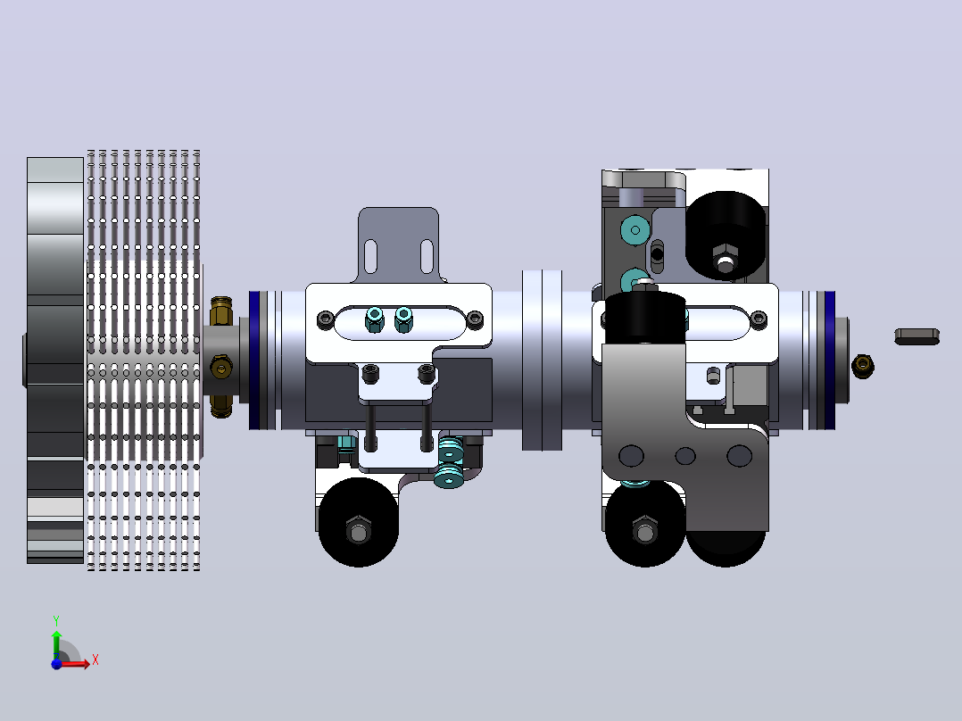 污水管道清理机器人前视图