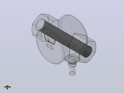 YXQ型油流发讯器（0.4MPa）(YXQ10-50)_YXQ-20正等轴测缩略图