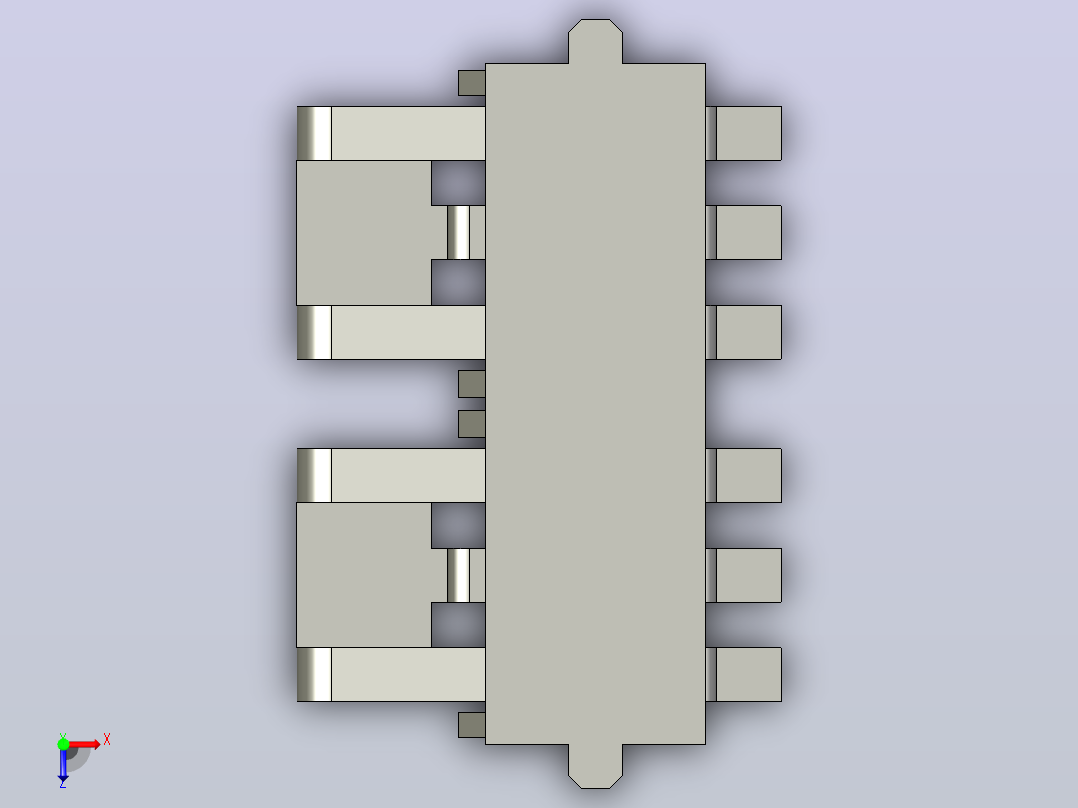 4pin DC 座子俯视图