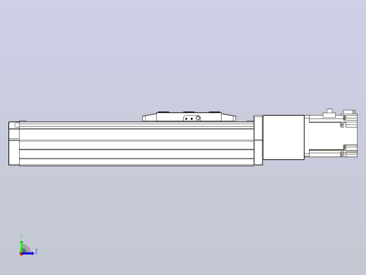 滚珠丝杠直线轴内置导轨TPA-GCR-80-1610C-L150-M-M40-N3左视缩略图