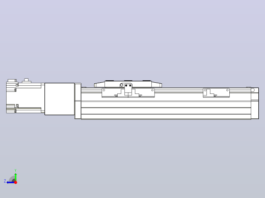 滚珠丝杠直线轴内置导轨TPA-GCR-80-1610C-L150-M-M40-N3右视缩略图