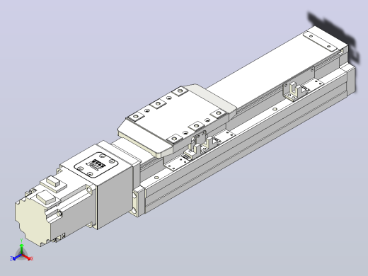 滚珠丝杠直线轴内置导轨TPA-GCR-80-1610C-L150-M-M40-N3正等轴测缩略图