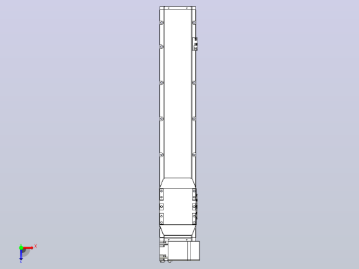 机器人皮带驱动直线轴TPA-GCB-150-P80-L650-RP-M75-N3俯视缩略图