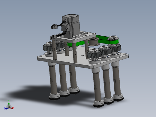 多轴同步旋转机构