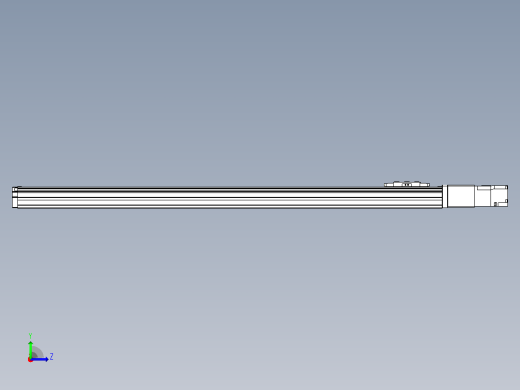 滚珠丝杠直线轴内置导轨TPA-GCR-40-1210C-L700-M-M10-N3左视缩略图