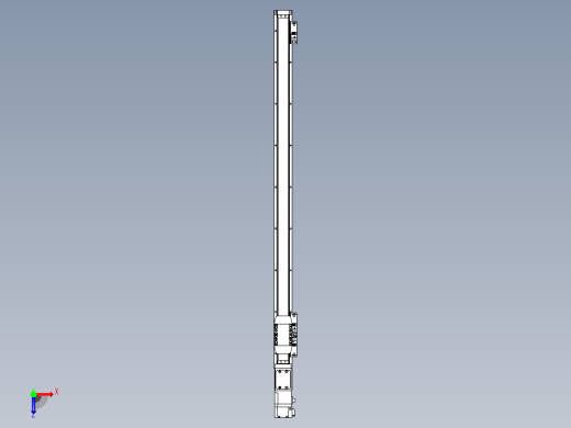 滚珠丝杠直线轴内置导轨TPA-GCR-40-1210C-L700-M-M10-N3俯视缩略图
