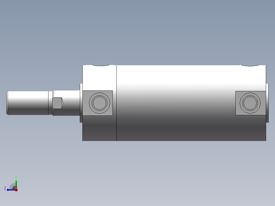 气缸CG1BN50-50右视图