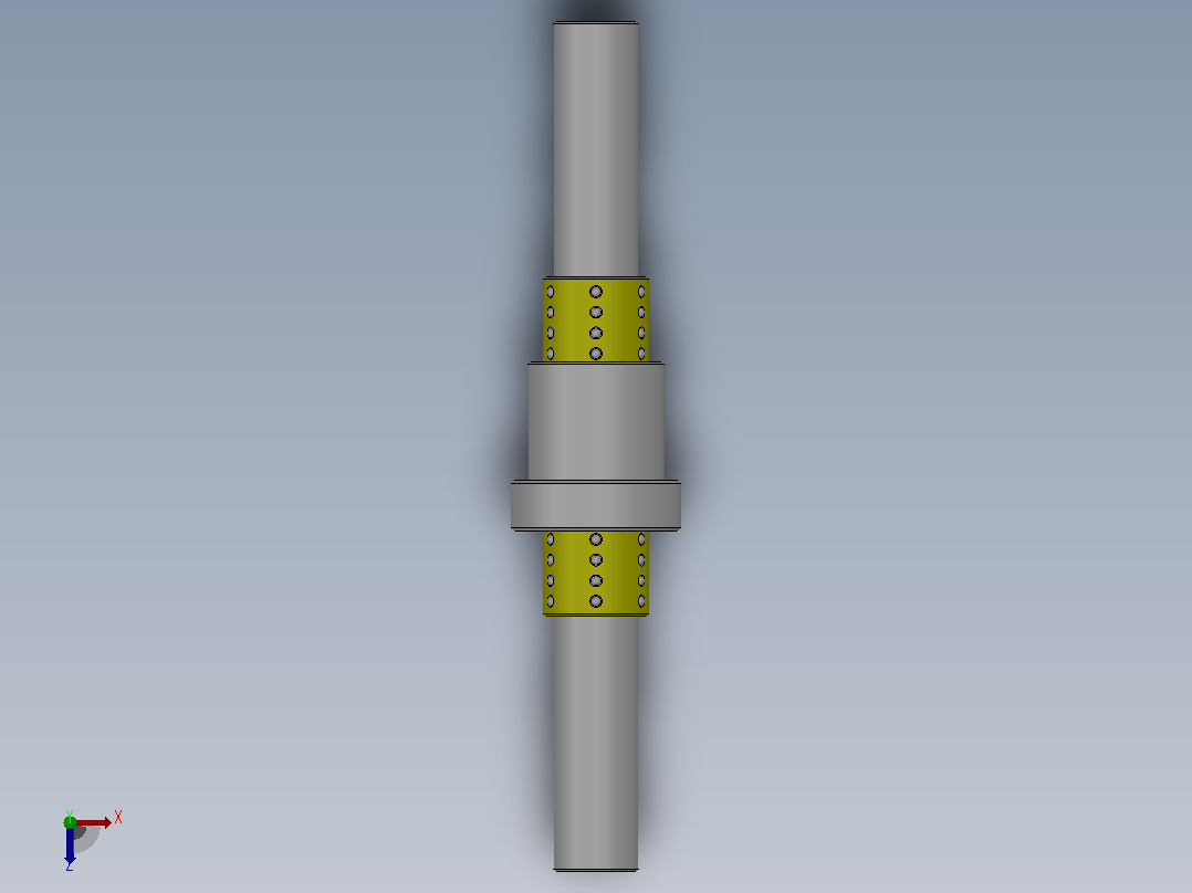 紧凑型微型滚珠衬套导向轴组件_LCSS-5-50-10-20-A俯视图