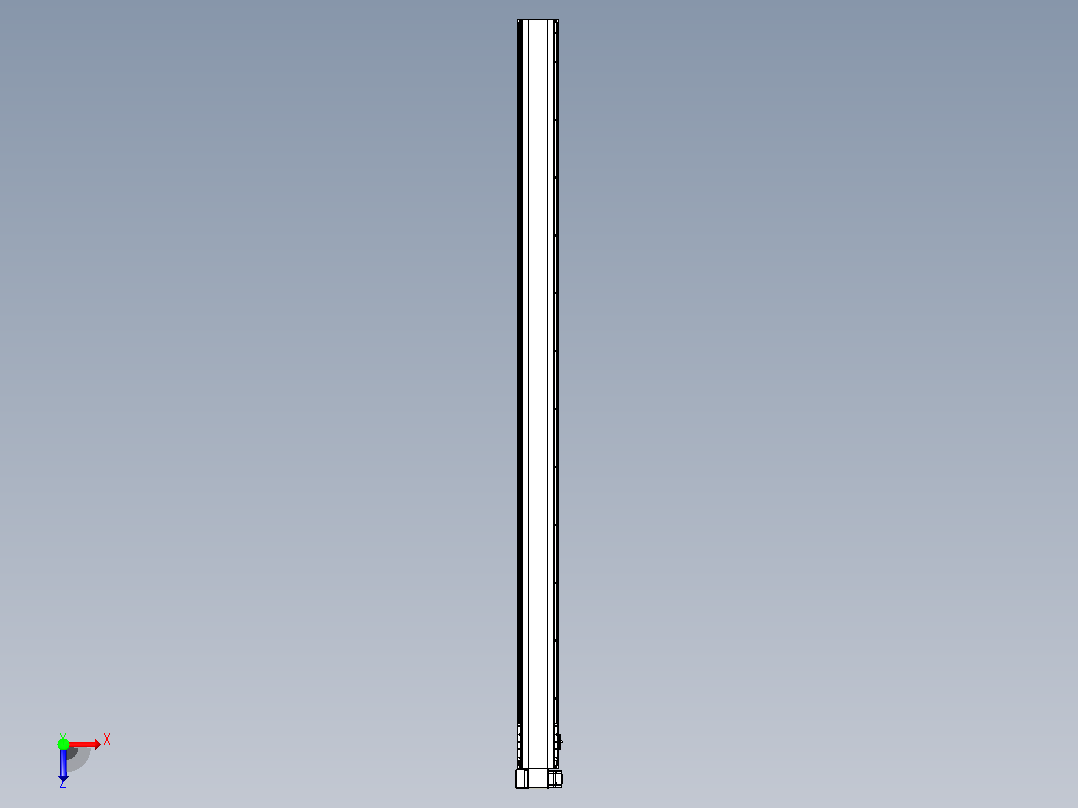 皮带直线轴半封闭可选导轨TPA-HNB-140D-120-L2350-LP-C-P40-N3俯视图