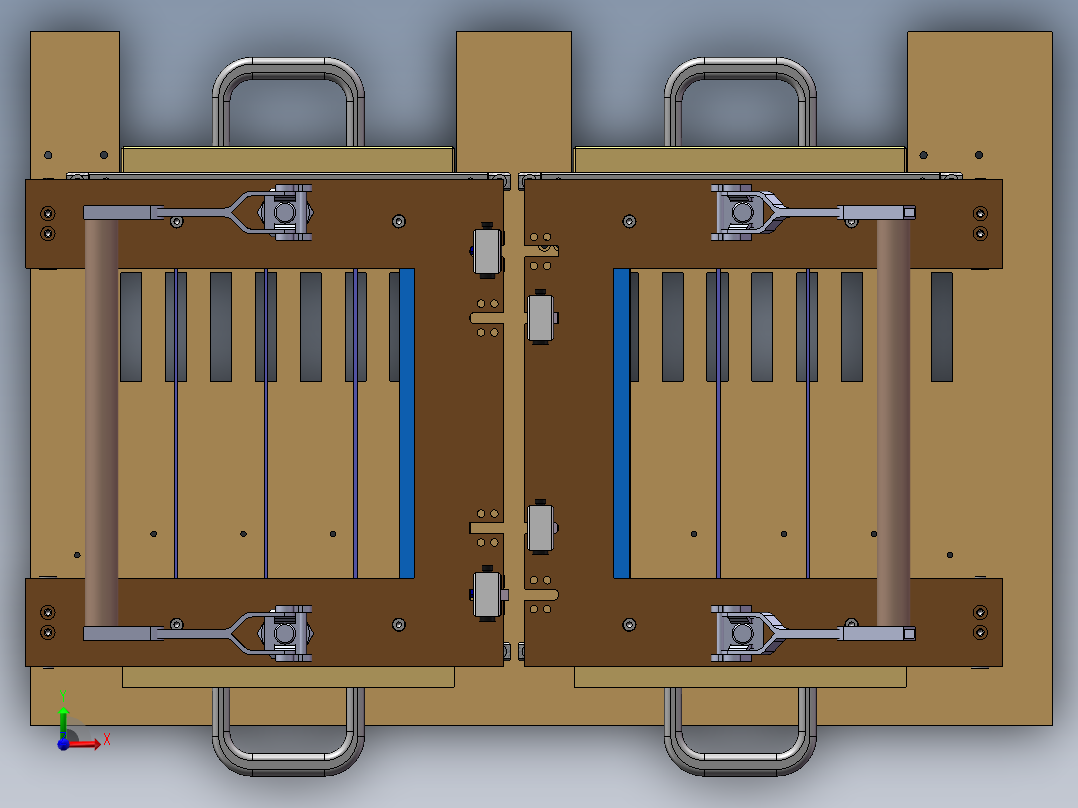 插内存条治具前视图