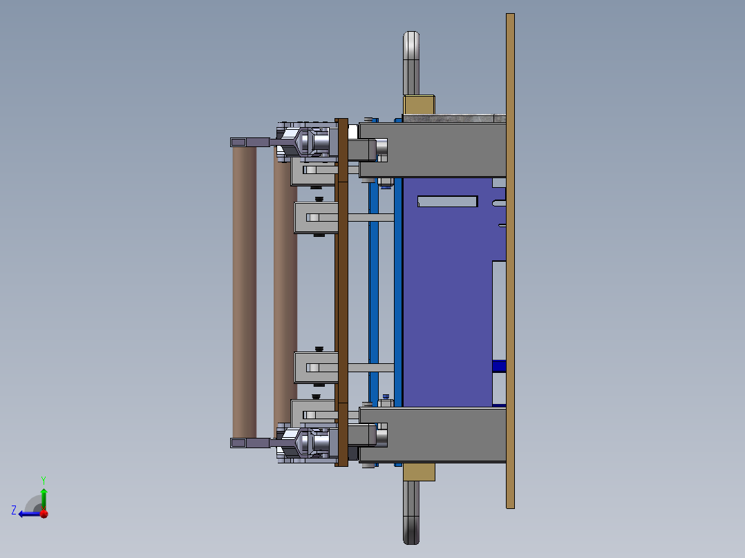 插内存条治具右视图