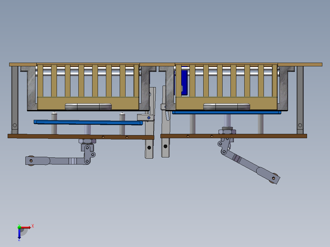 插内存条治具俯视图