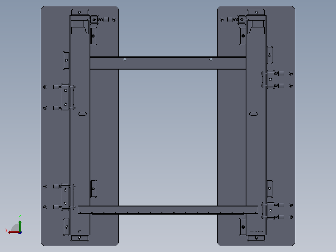检测夹具后视图