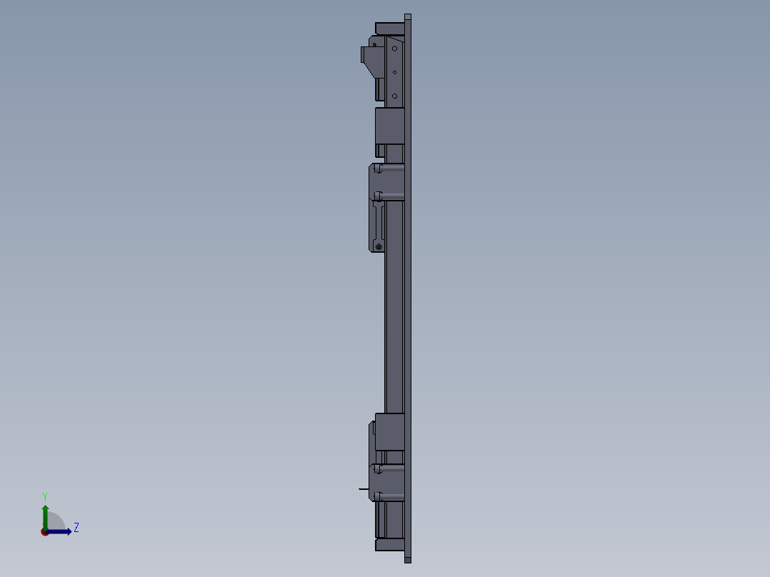 检测夹具左视图