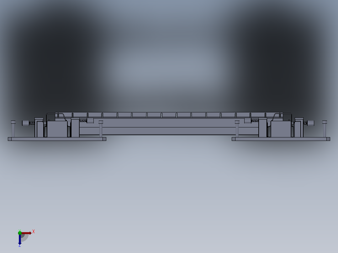 检测夹具俯视图