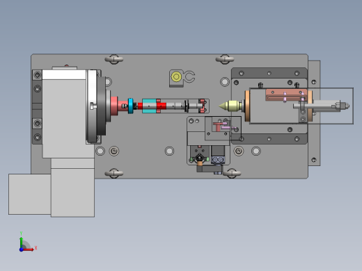 中间轴液压夹具前视缩略图