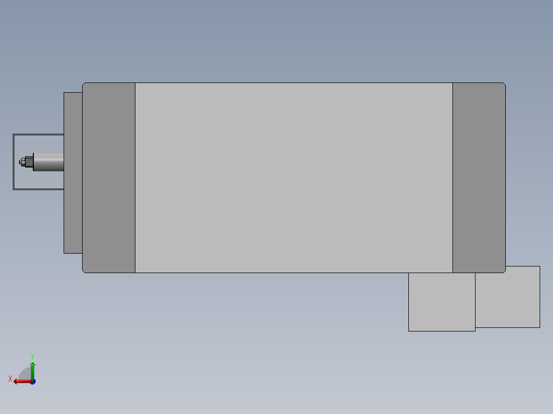 中间轴液压夹具后视图