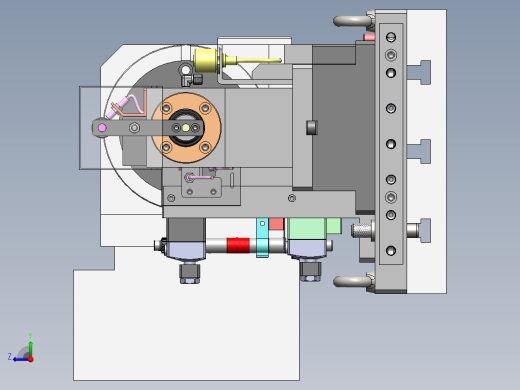 中间轴液压夹具右视缩略图