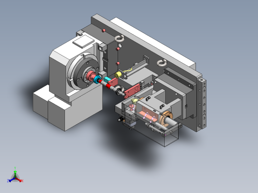 中间轴液压夹具正等轴测缩略图