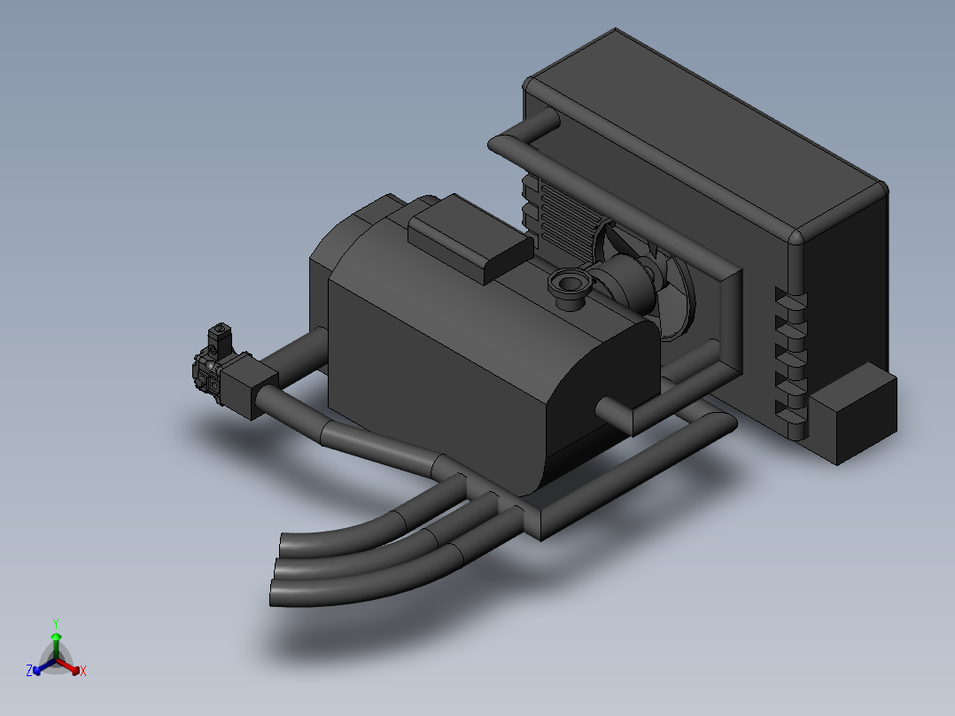拖拉机水冷系统(sw+cad+说明书)