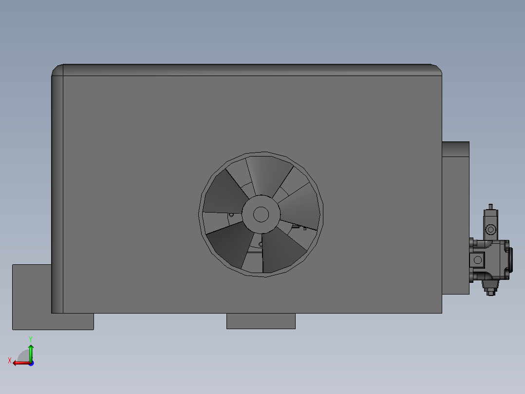 拖拉机水冷系统(sw+cad+说明书)后视图