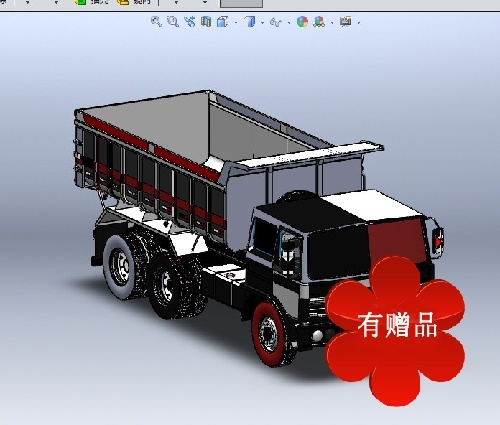 自卸汽车三维模型 SolidWorks 交通工具 机械设备 图纸缩略图