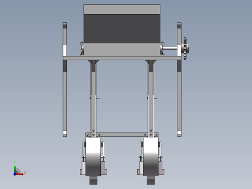 山地用小型荞麦播种机旋耕机构，播种机构，施肥机构的设计（SW建模）前视缩略图