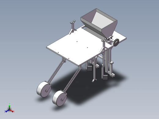 山地用小型荞麦播种机旋耕机构，播种机构，施肥机构的设计（SW建模）正等轴测缩略图