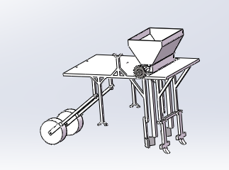 山地用小型荞麦播种机旋耕机构，播种机构，施肥机构的设计（SW建模）缩略图
