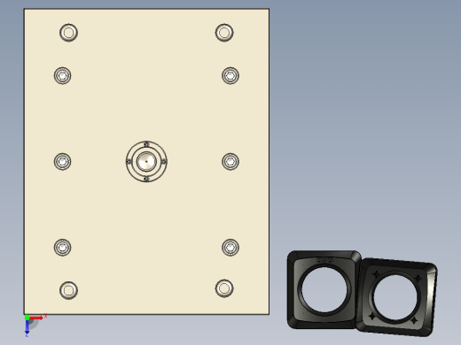 模具效果图俯视缩略图