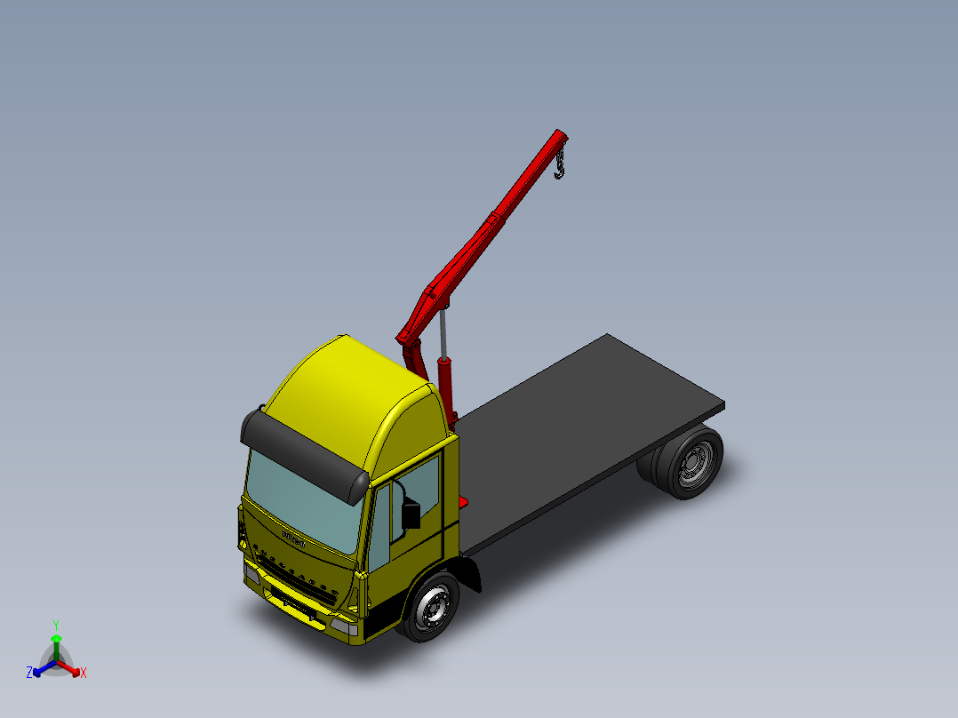 汽车起重机正等轴测图