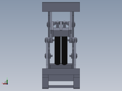 G468 双缸式液压升降平台设计图纸后视缩略图