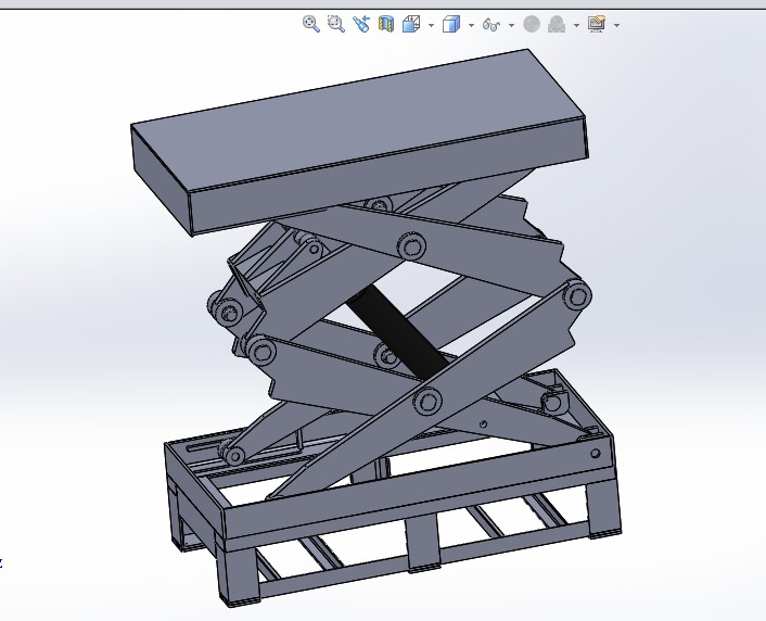 G468 双缸式液压升降平台设计图纸