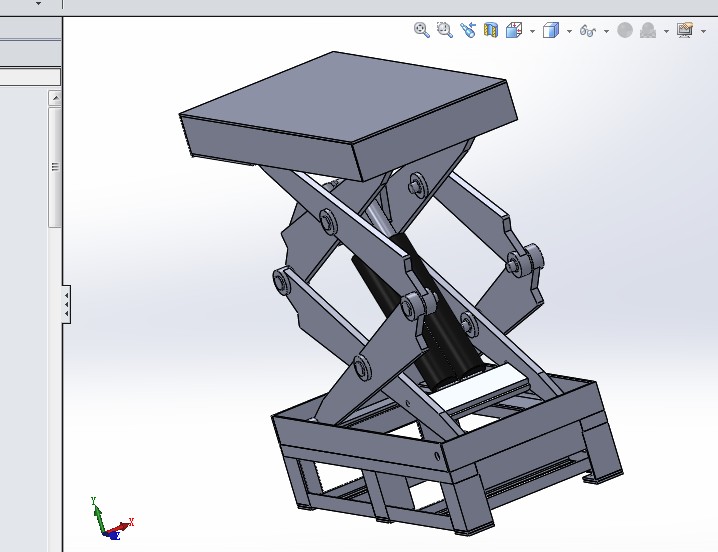 G468 双缸式液压升降平台设计图纸