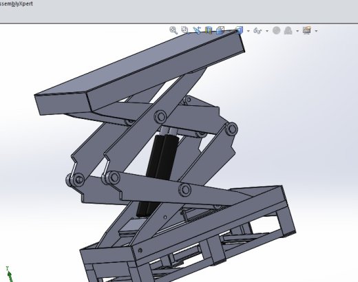 G468 双缸式液压升降平台设计图纸缩略图