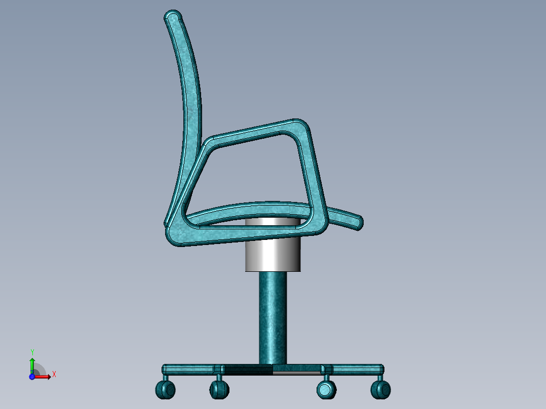 办公椅子前视图