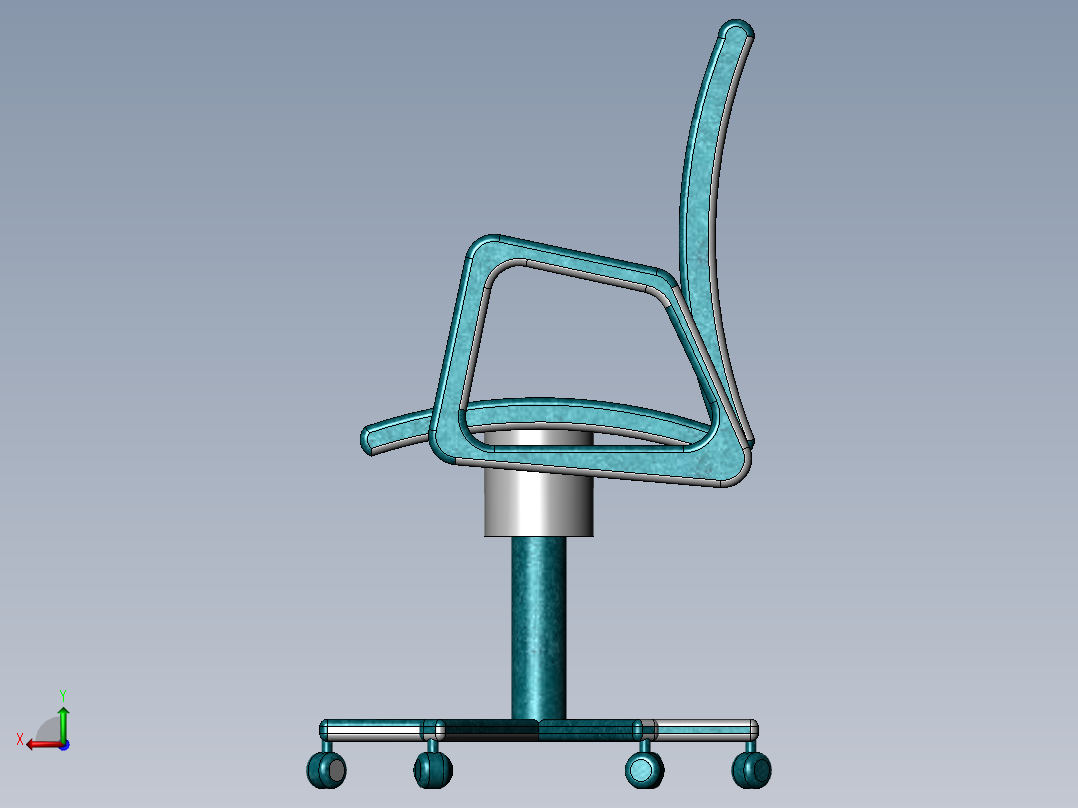 办公椅子后视图
