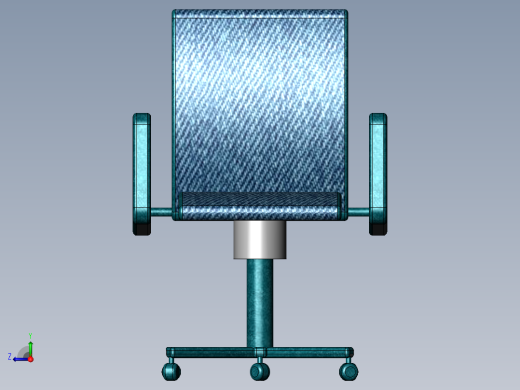 办公椅子右视缩略图