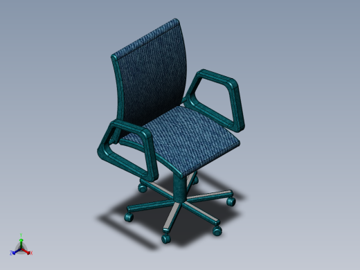 办公椅子正等轴测缩略图