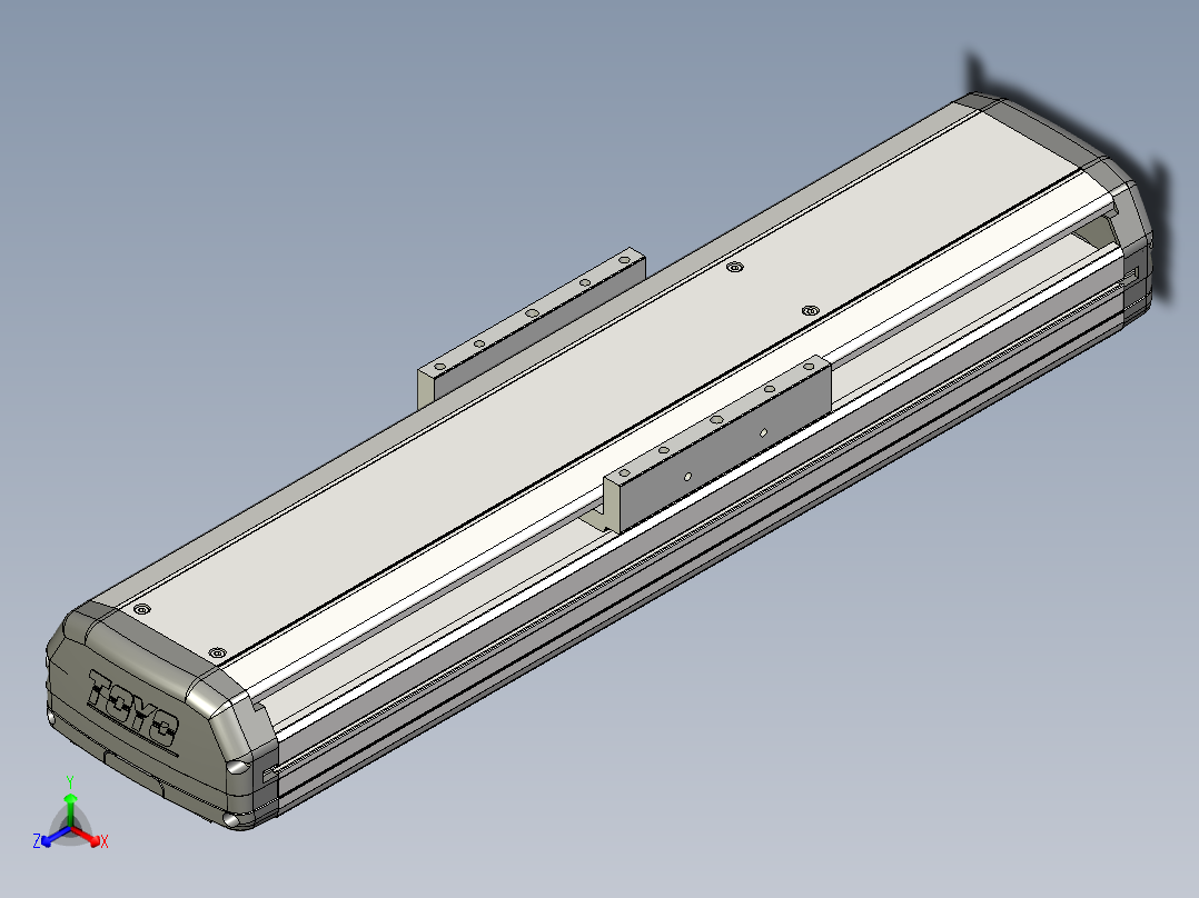 Toyo东佑达直线模组-ETH14-200-M+煞車-A2正等轴测图