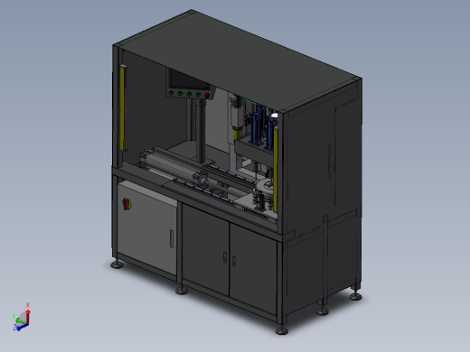 自动螺纹检测专机3D图纸