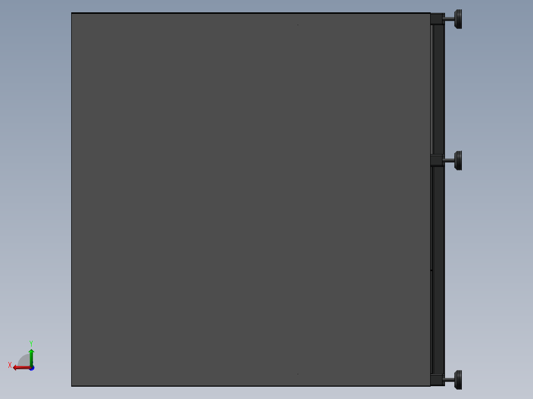自动螺纹检测专机3D图纸后视图