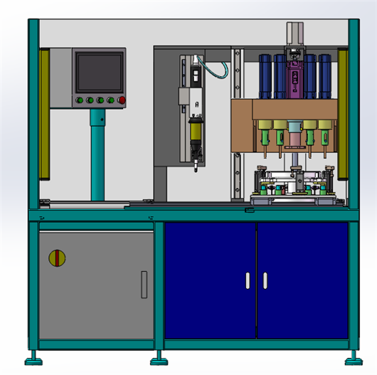 自动螺纹检测专机3D图纸