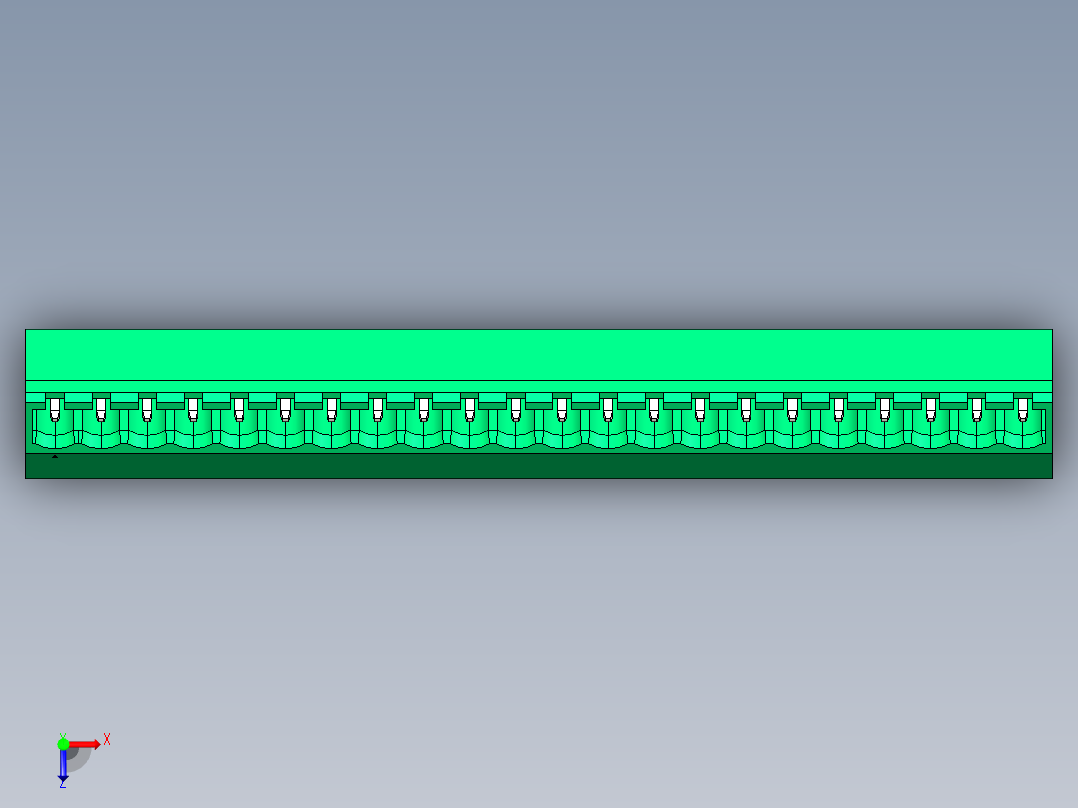 DEGSON 2EDG 系列 5.08mm 可插拔接线端子组-2EDGLC-5.08-22P-14-00AH俯视图