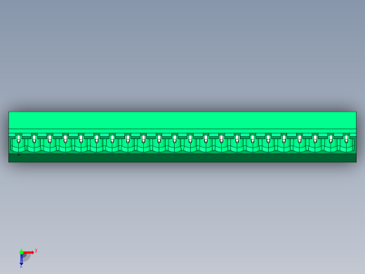 DEGSON 2EDG 系列 5.08mm 可插拔接线端子组-2EDGLC-5.08-22P-14-00AH俯视缩略图