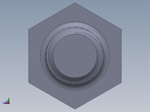 UNC 六角螺栓-Hex Bolt 0.3125-18 x 2.5.SLDPRT右视缩略图
