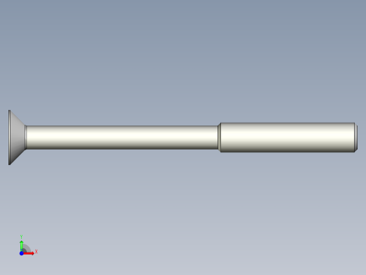 沉头螺钉-Screw_-M6-L70_28-11-6-45_-Cross_Countersunk.stp前视缩略图