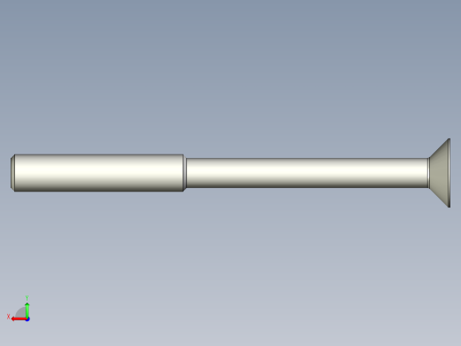 沉头螺钉-Screw_-M6-L70_28-11-6-45_-Cross_Countersunk.stp后视缩略图